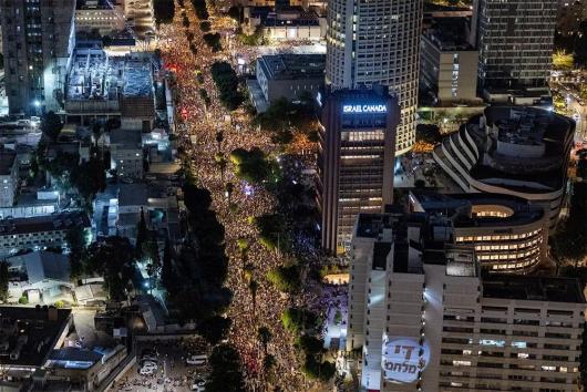 开战以来规模最大，以色列100万人上街抗议